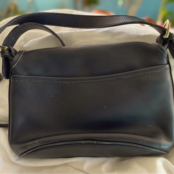 Coach Handbags - Good vintage Coach Fletcher Black Leather Crossbody no damage Bag F8P 4150 11x7